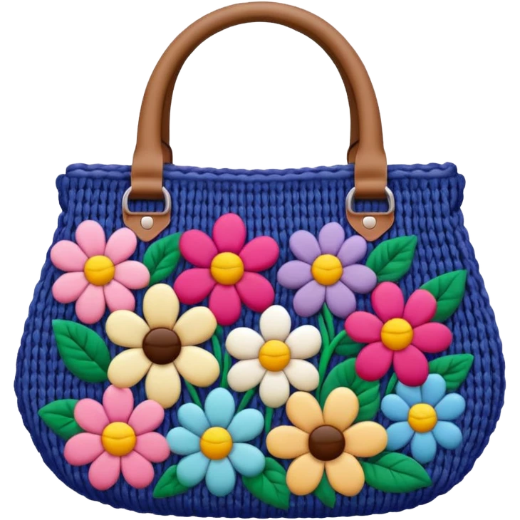 flower Knitted Bag emoji