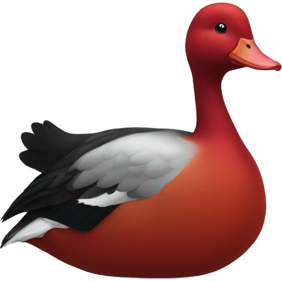 Red duck emoji