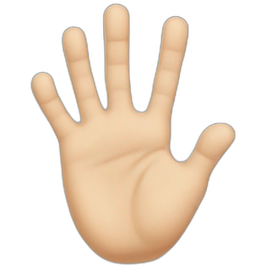 6 fingers hand emoji