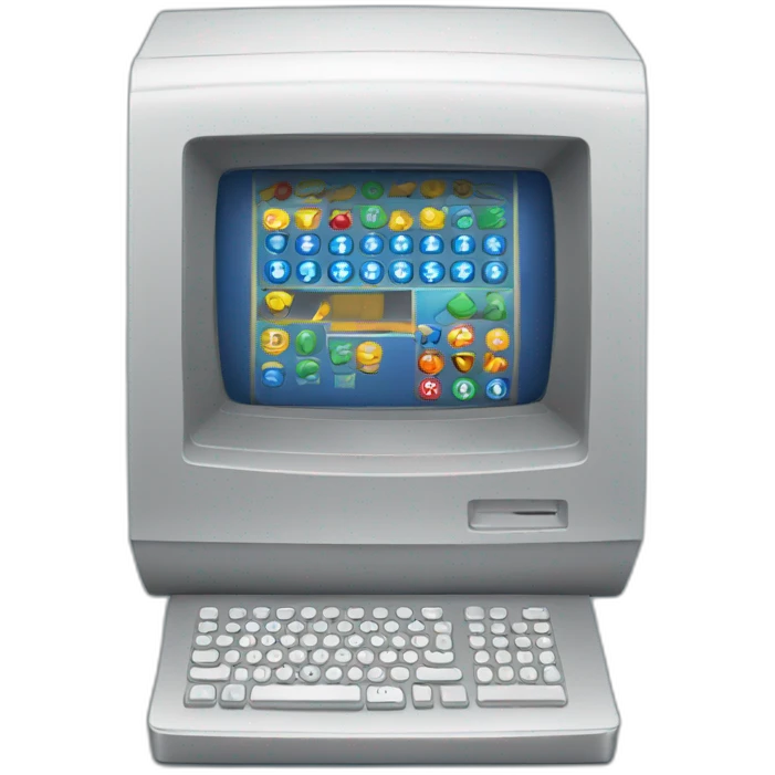 Lottery computer emoji