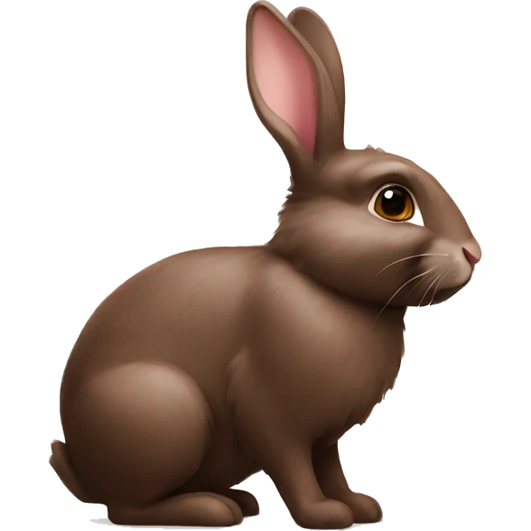 rabbit study with choco emoji