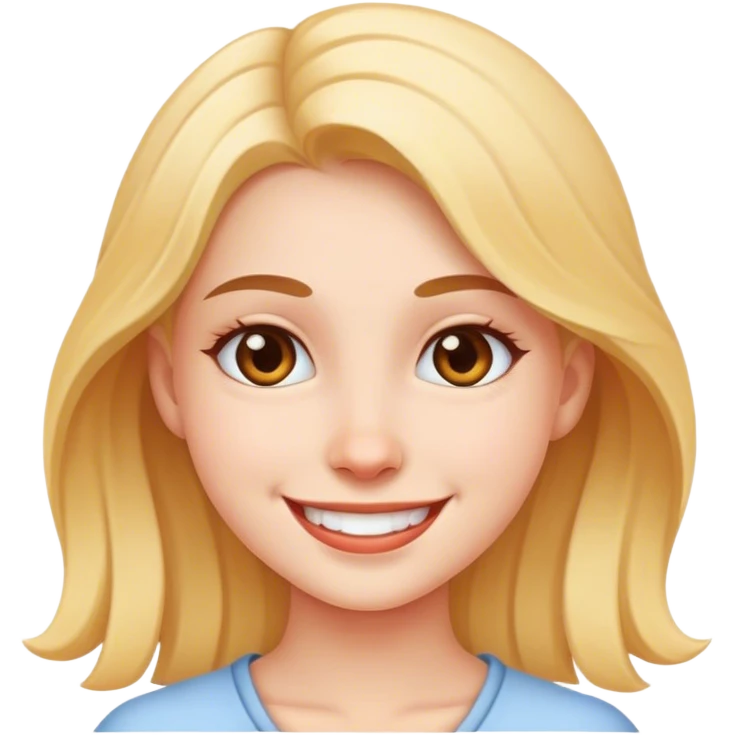 Girl smiling emoji