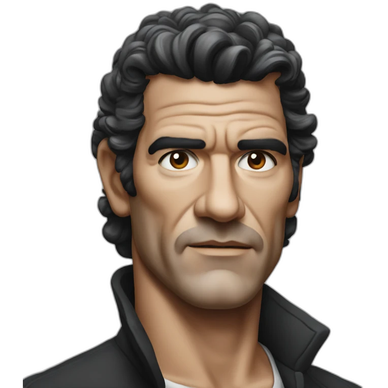 Hyperrealist antonio banderas emoji