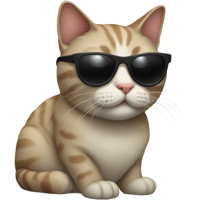 Cat with sunglasses emoji