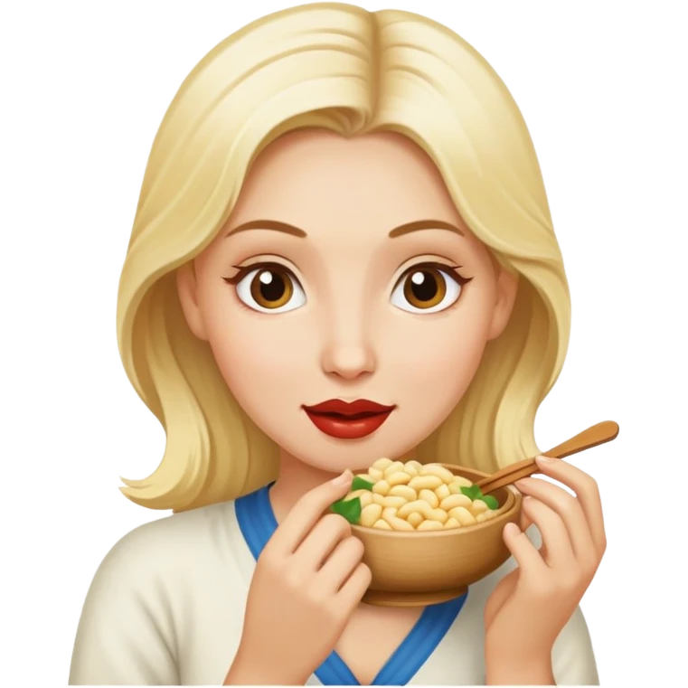 The blonde who ate too much khinkali emoji