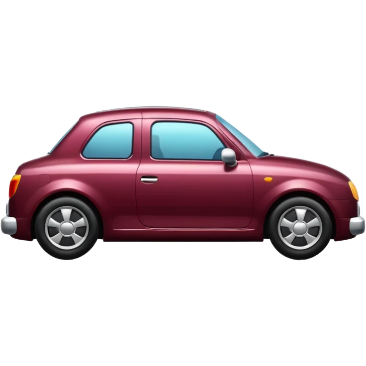 burgundy car emoji