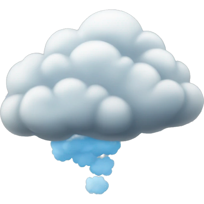 a cloud leaving for freedom emoji