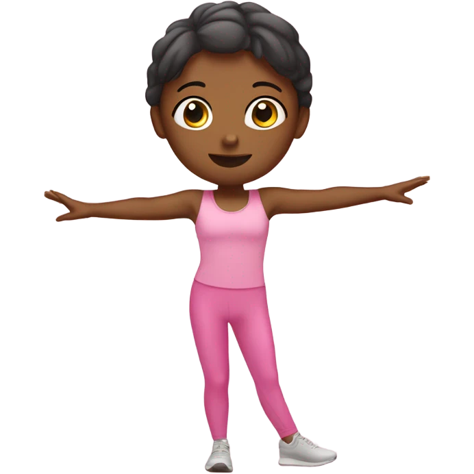Girl pilates pink emoji