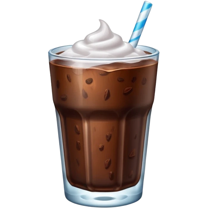 Ice Cacao glass emoji