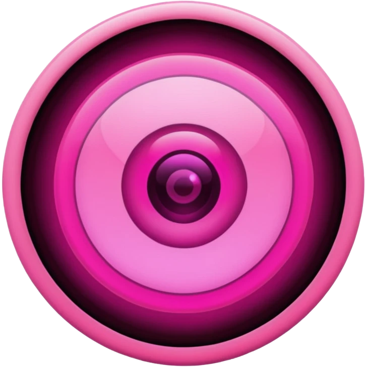 A circle with a thermal camera effect, pink color emoji