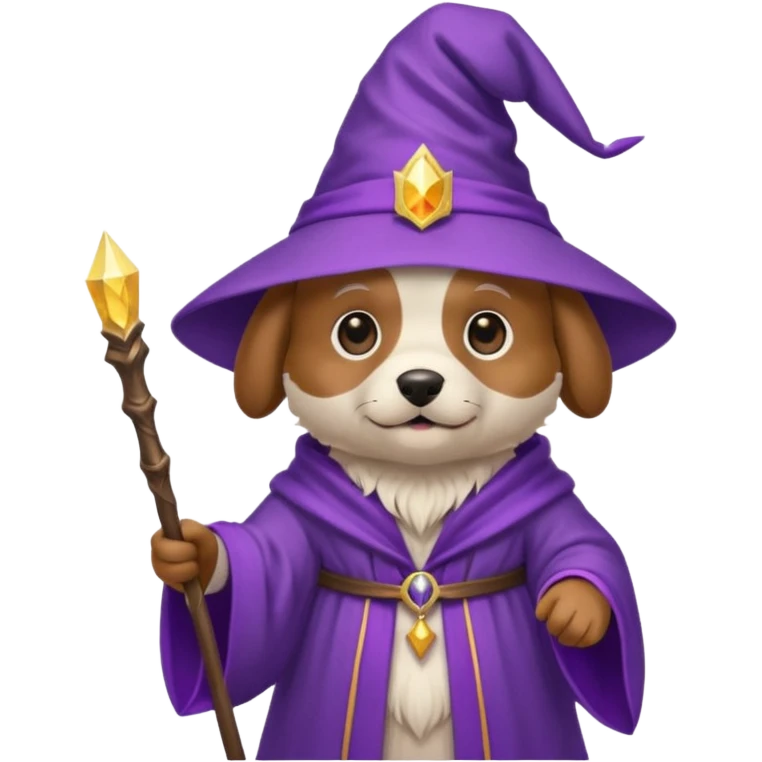 Dog wizard emoji