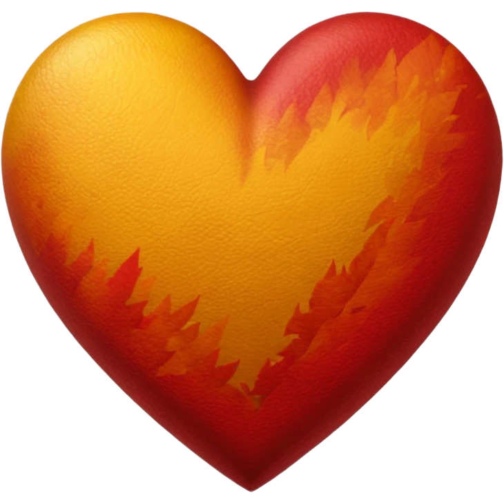 autumn heart emoji