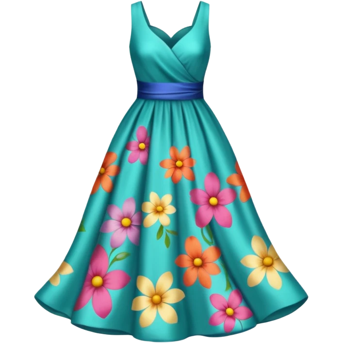 elbise çiçekli emoji