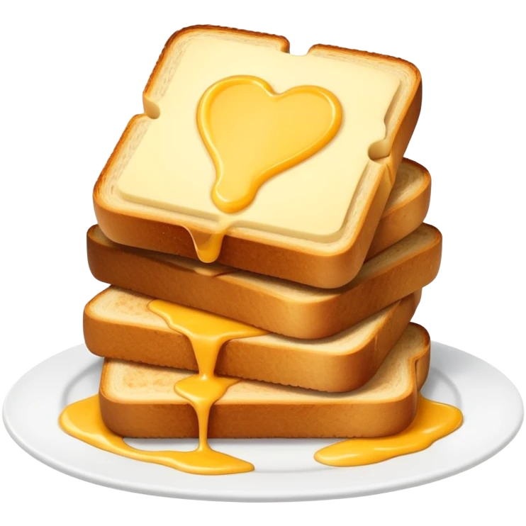 Dutch kaas tosti with gouda cheese and golden brown bread emoji