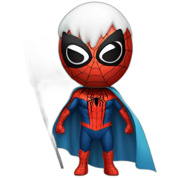 Spider-man with Argentine flag emoji