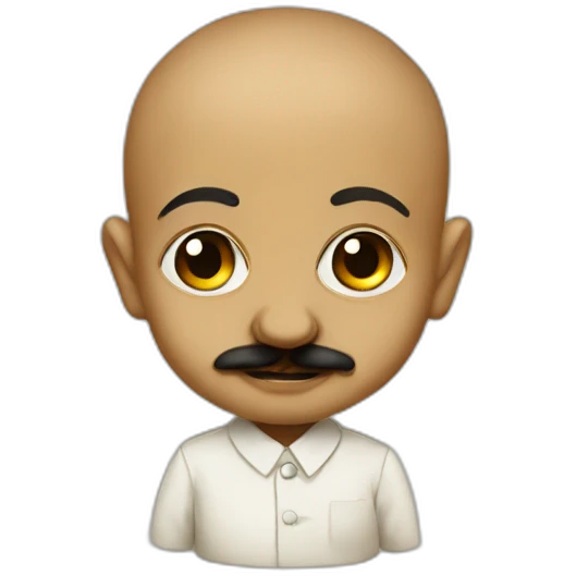 gandhi and hitler baby emoji