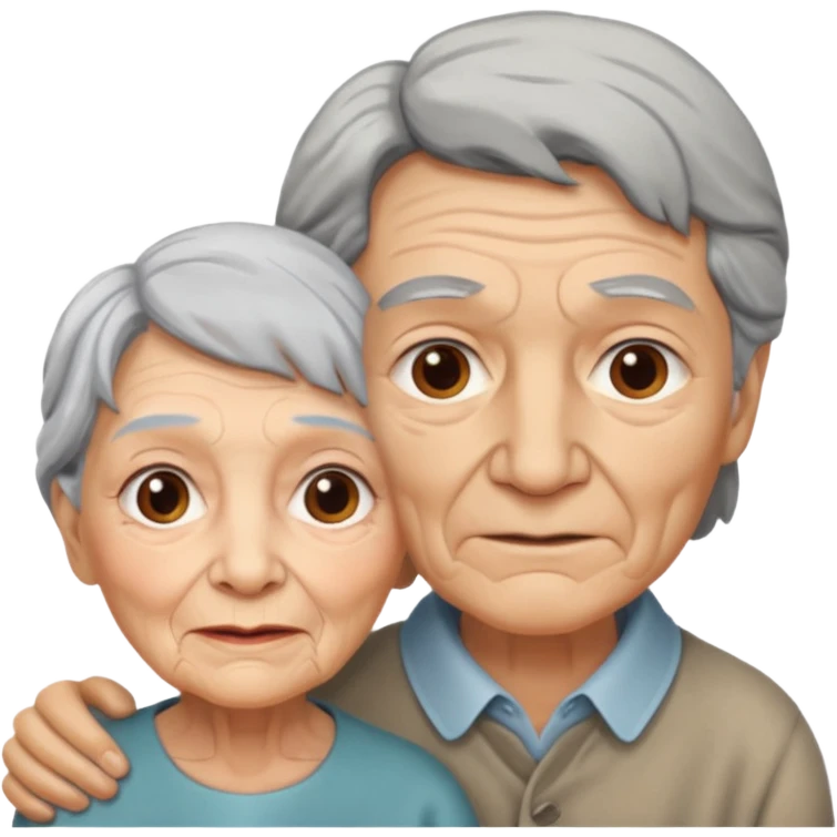 lo mismo que estas haciendo solo coloca alado de la abuela un hombre joven  emoji
