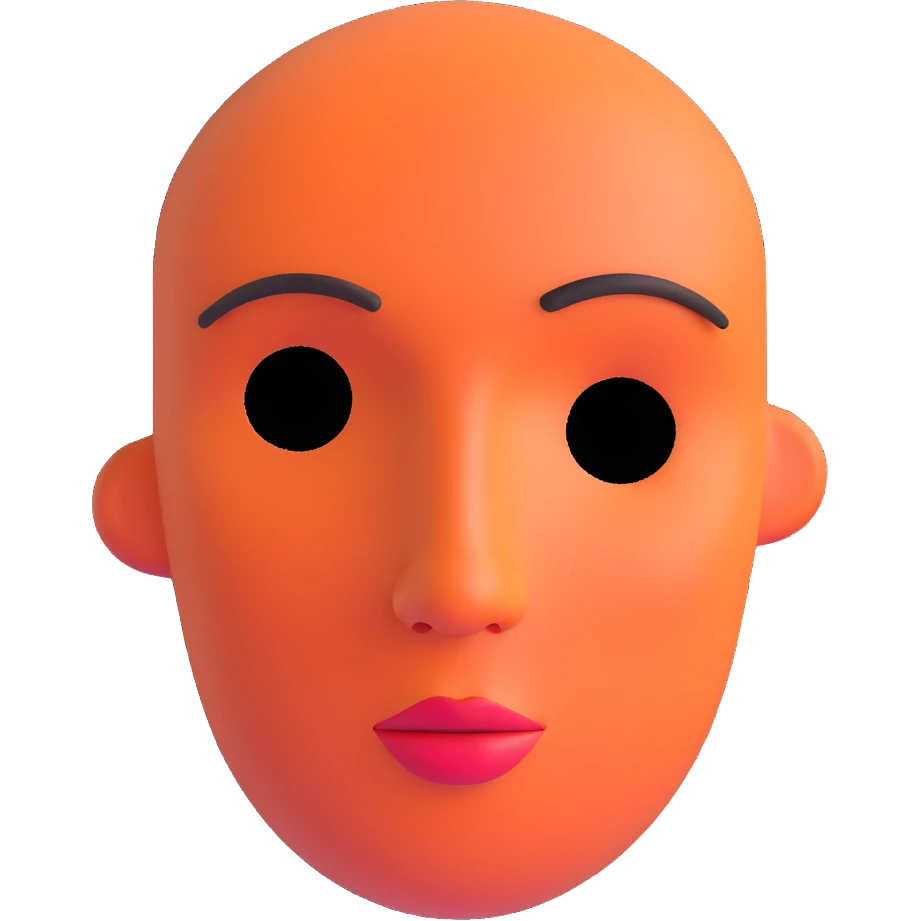 face without eyes, nose and mouth emoji