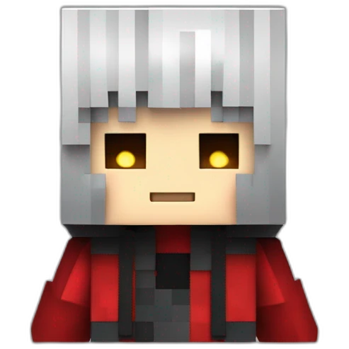 Kurosaki Ichigo estilo minecraft dando pulgar arriba emoji
