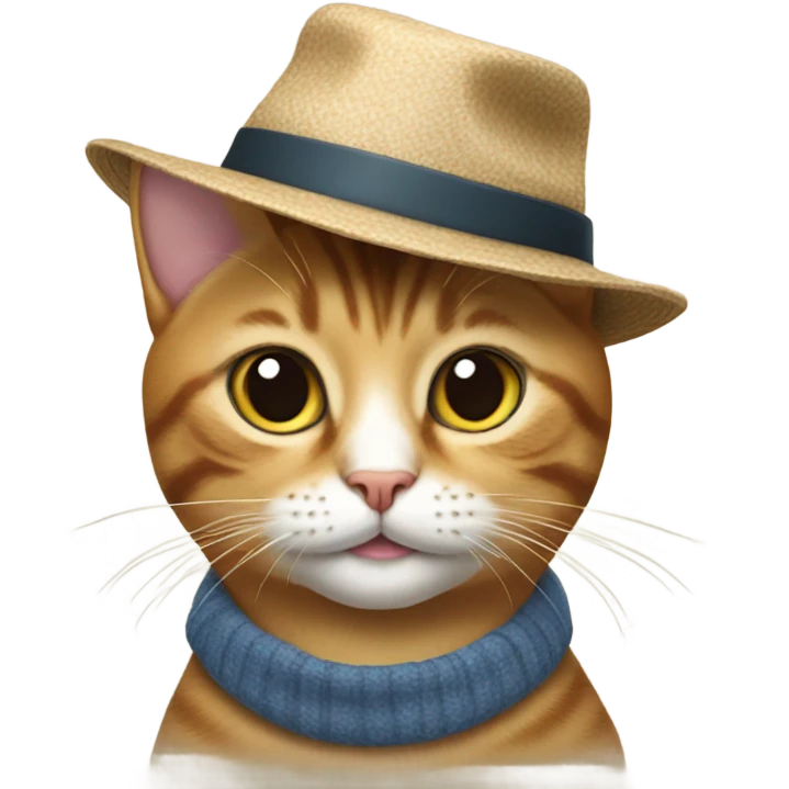 Cat with a hat emoji