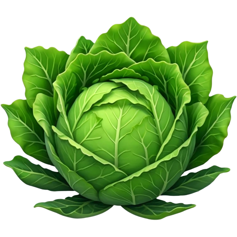 green pointy cabbage NOT rounded emoji
