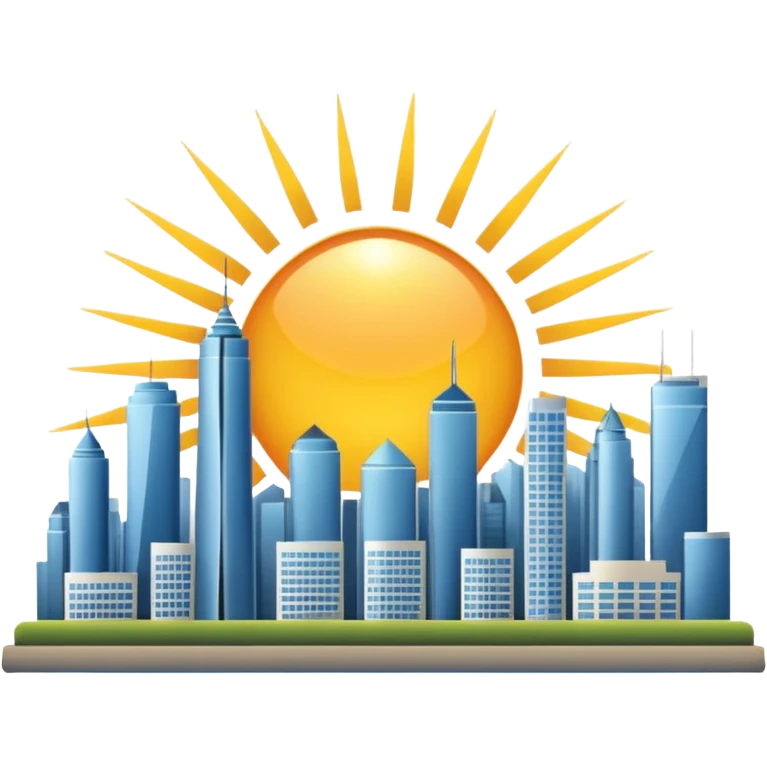 city with sun emoji