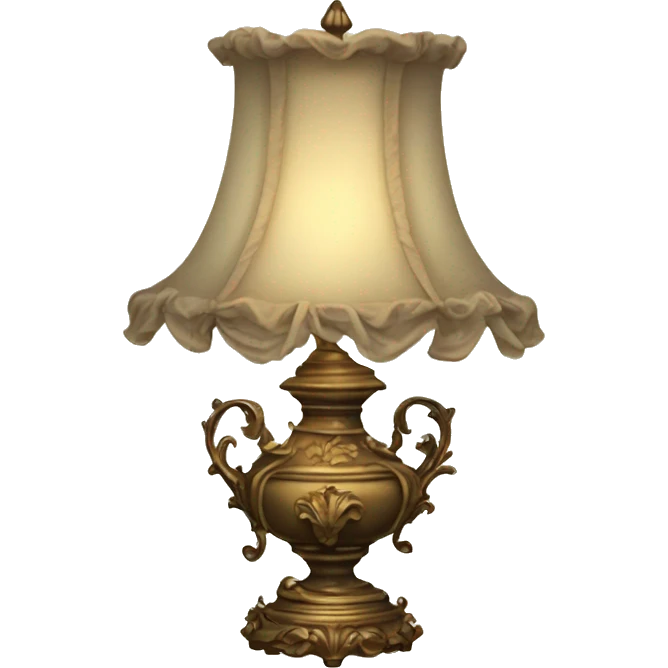 Vintage rococo lamp emoji