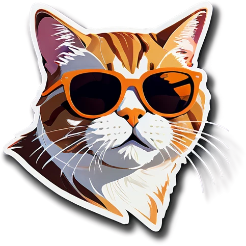 Cat with sunglasses emoji