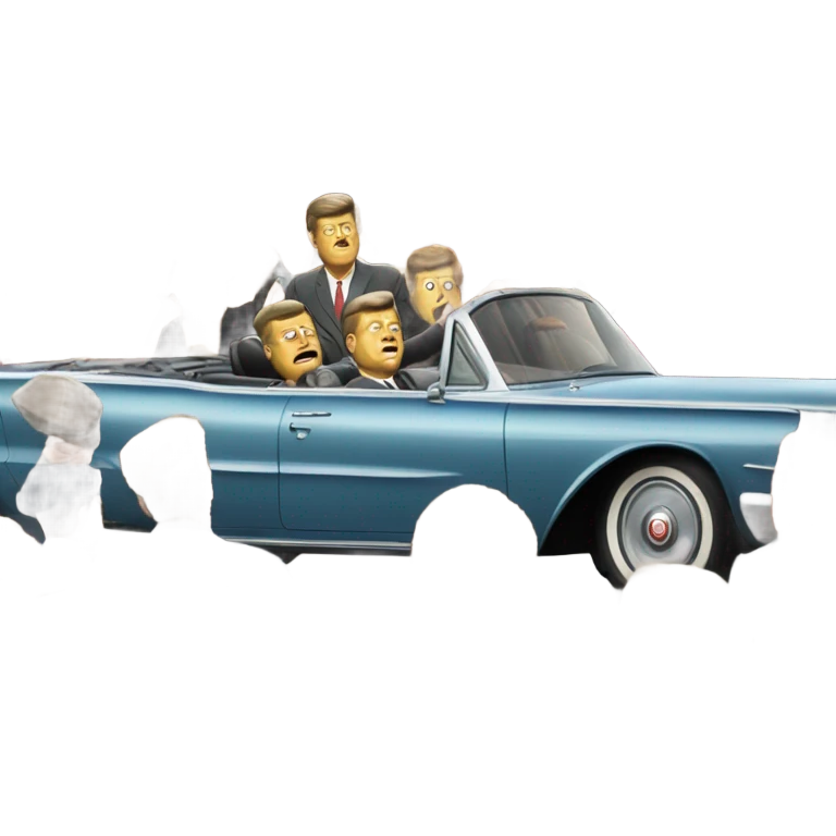 John F. Kennedy cars incident emoji