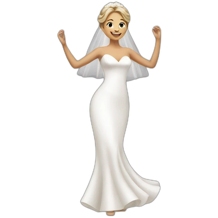 Bride dancing emoji
