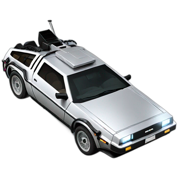 Delorean from back to the future emoji