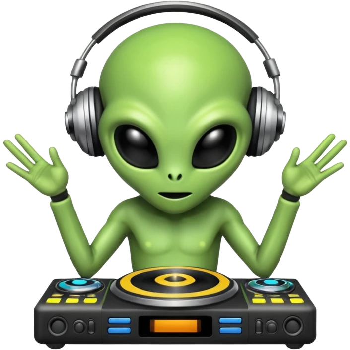 alien dj emoji