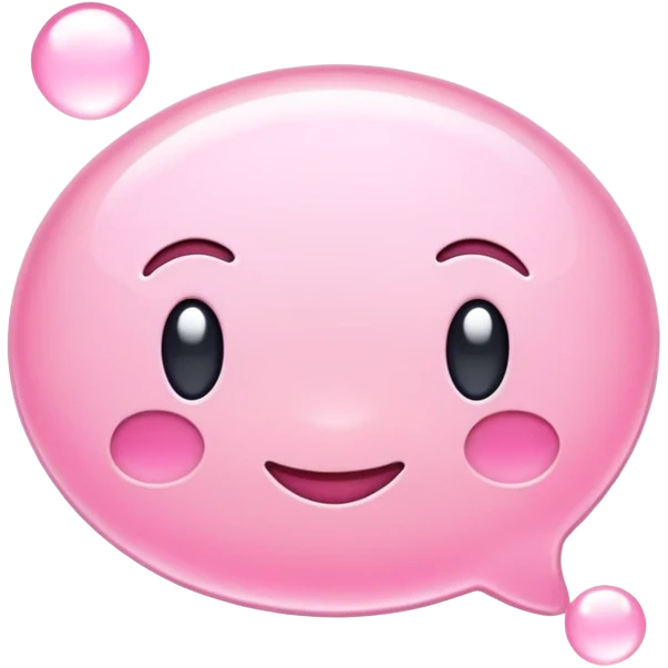 Light pink texting emoji