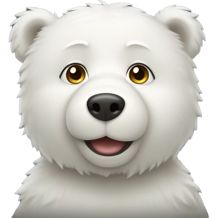 Little white bear  emoji