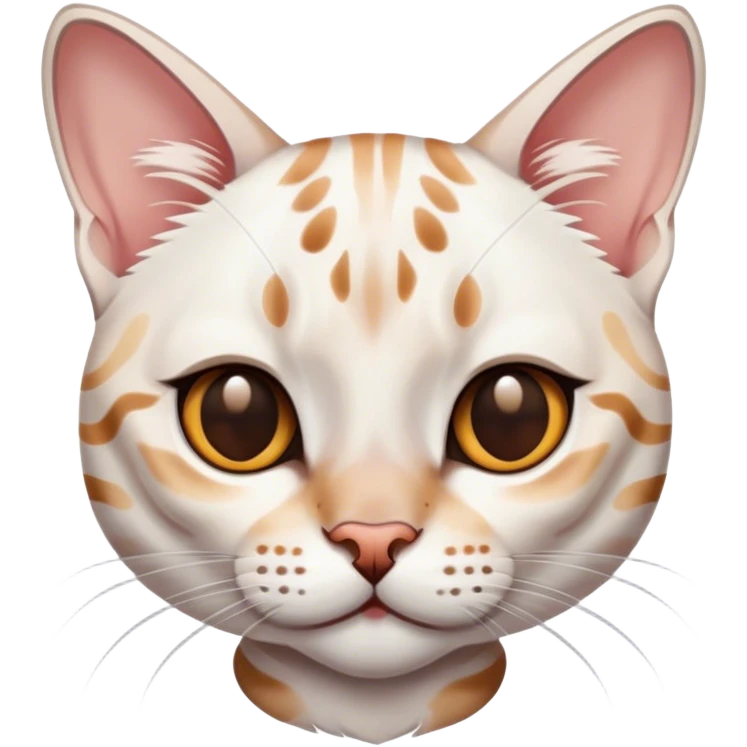 White bengal cat emoji