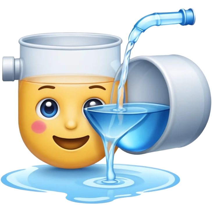 emoji of gpt chat servers which drinks water emoji