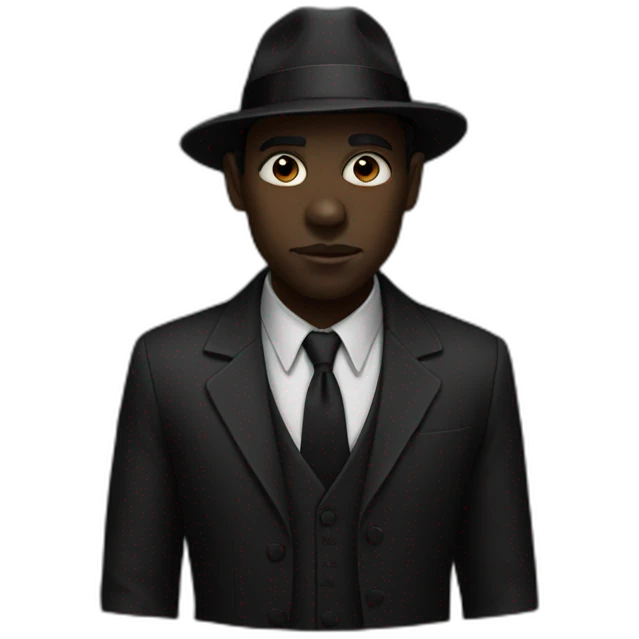 Black noir emoji