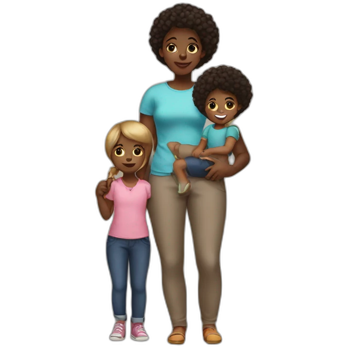 black kids babysitting emoji
