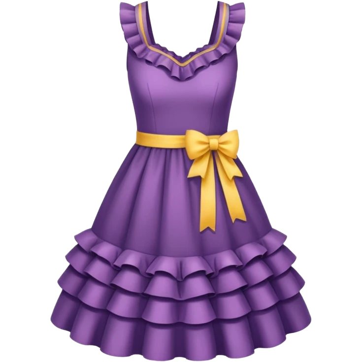 dresses with ruffles emoji