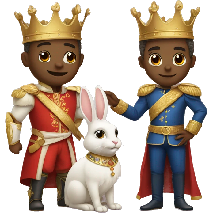 King and prince bunny emoji