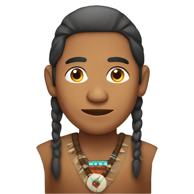 Native American man talking  emoji