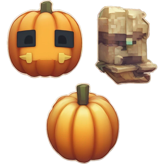 pokemon pumpkin minecraft badge medal future cute emoji