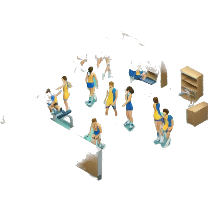 isometric locker room emoji
