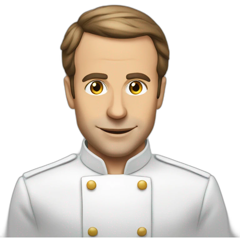 Macron qui fais de la cuisine emoji