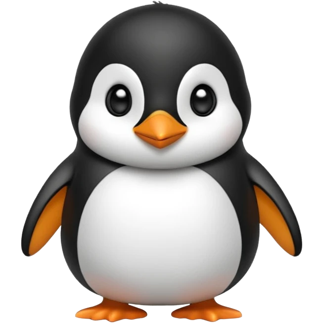 A cute penguin funny emoji