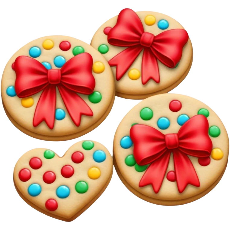 Cookies with bows emoji