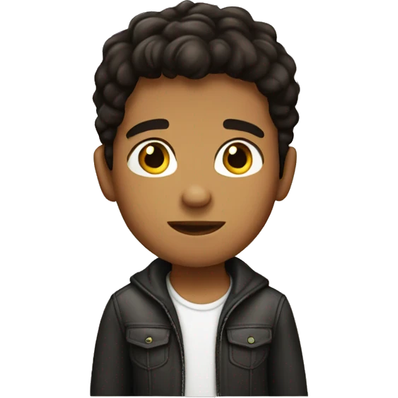 emoji of a dark brown haired latino boy emoji