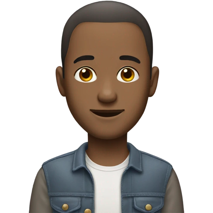 Guy with receding hairline ￼ emoji