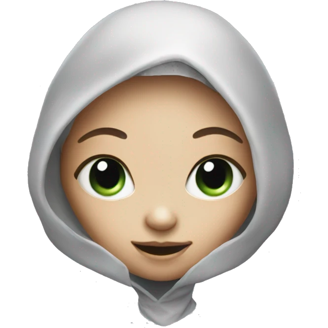 alien cute, girl emoji