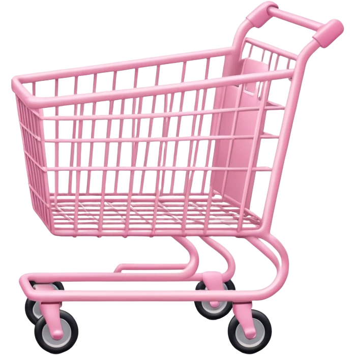 light pink shopping cart emoji